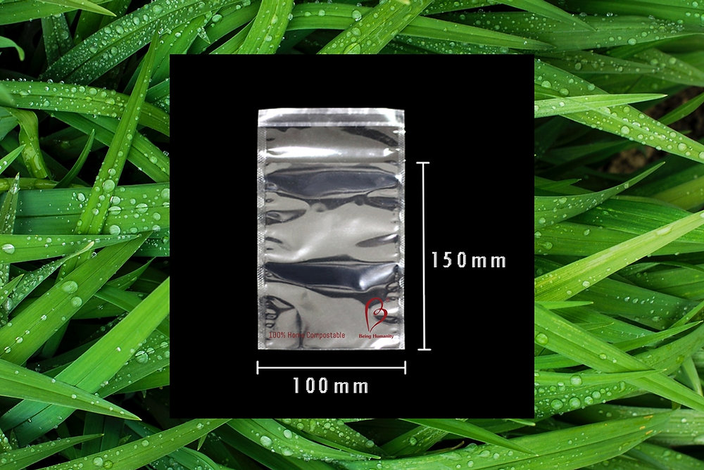 Home compostable bag, 10cm x 15cm