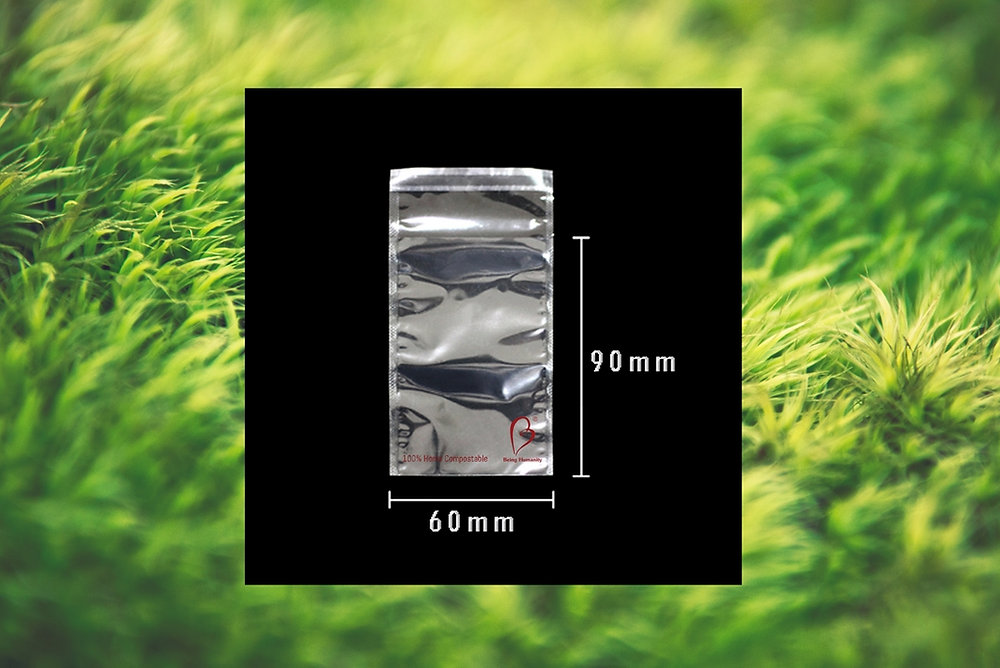 Home compostable bag, 6cm x 9cm
